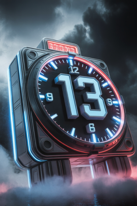 Black Neon Final Countdown Template Poster | PosterMyWall