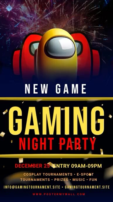 Black Neon Gaming Instagram Reel Template PosterMyWall Black Neon Gaming Instagram Reel Template PosterMyWall