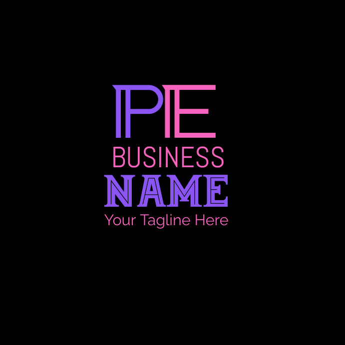 Black Neon Glamour Craft Logo  Instagram Post template