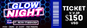 Black Neon Glow Night Event Email Header Video template