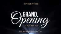 Black Neon Grand Opening  Digital Display (16:9) template