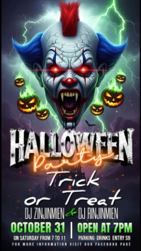 Violet Halloween Party Instagram-verhaal Template