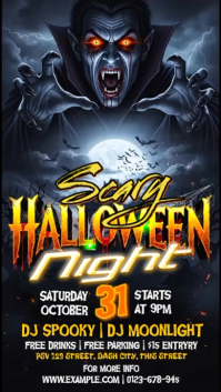 Negro Halloween Party Instagram Story Template