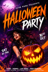 Black Halloween Party Iphosta Template