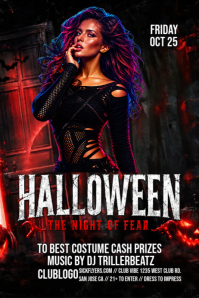 Negro Halloween Party Iphosta Template