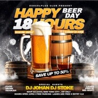 สีดำ Beer Day Celebration Isikwele Template