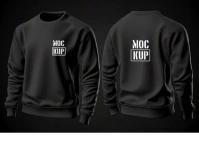 Black Neon Hoodie Mock-up Template  Postcard