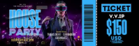 Black Neon House Party Email Header Video template