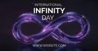 Black Neon International Infinity Day  Facebook Shared Image template
