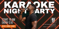 Black Karaoke Night Party Eventbrite Banner Template