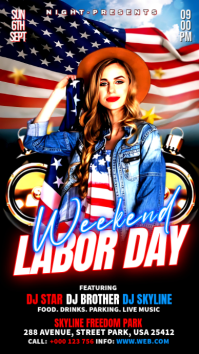 Nero Labor Day Celebration Instagram-Story Template