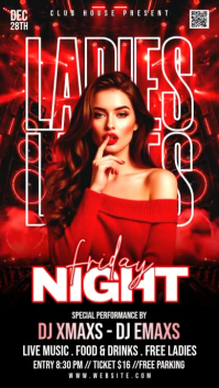 Sort Ladies Night Event Instagram na Kuwento Template