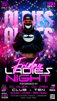 Nero Ladies Night Club Event Instagram Story Template