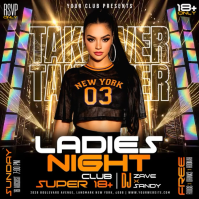 Preto Ladies Night Event Instagram-opslag Template