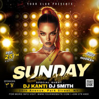 Hitam Ladies Night Event Post Instagram Template