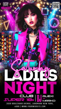 Hitam Ladies Night Event Instagram Story Template