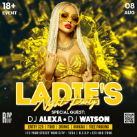Sort Ladies Night Party Carré Template