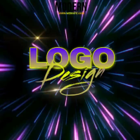Black Neon Logo Design Logo Video template