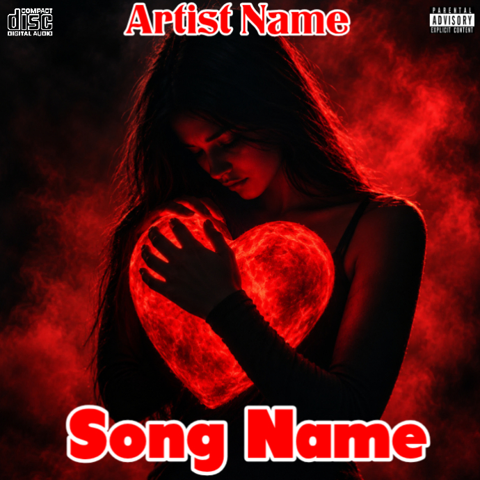 Black Neon Music Album Cover Album Cover Template | PosterMyWall