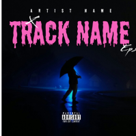 Black Neon Music Album Cover Album Cover template