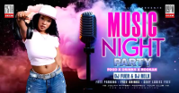 Black Music Night Facebook Ad Template