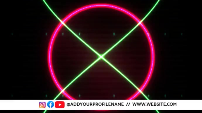 Black Neon Geometric Wallpaper Digital Display Video Template ...