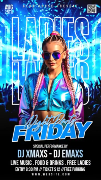 Black Night Club Party Instagram 快拍 Template