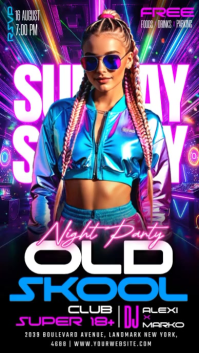 Negro Night Party História do Instagram Template
