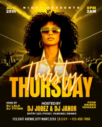 Black Neon Nightclub Event Instagram Portrait Video template