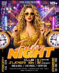Preto Nightclub Event Instagram Portrait Template
