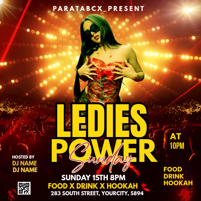 Plantilla de Black Neon Nightclub Event Instagram Post | PosterMyWall