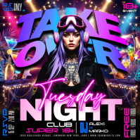 Black Nightclub Event Pos Instagram Template