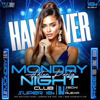 Black Neon Nightclub Event Instagram Post Video template