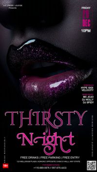 Black Neon Nightclub Event Instagram Story Instagram-verhaal template