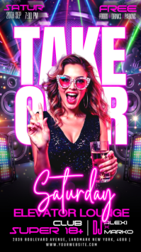 Black Nightclub Event Instagram Story Template