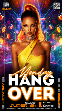 Black Nightclub Event Instagram 快拍 Template