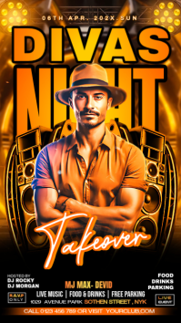 Black Neon Nightclub Event Instagram Story template