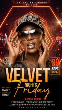 Black Neon Nightclub Event Instagram Story template