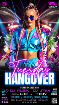 Black Nightclub Event Instagram Story Template