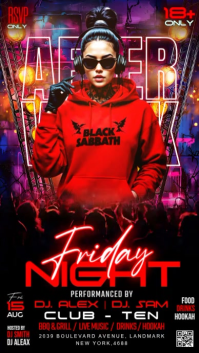 Nero Nightclub Event Instagram Story Template