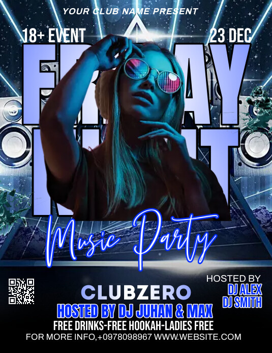 Copy of Black Neon Party Flyer Flyer (us Letter) | PosterMyWall
