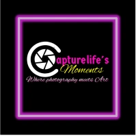 Black Neon Photography Professional  Logo template