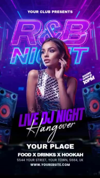 Hitam R&B Night Event Facebook Story Template