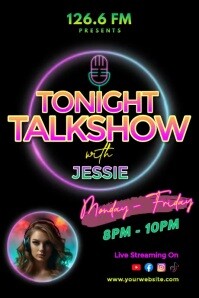 Radio Show Program Template | PosterMyWall