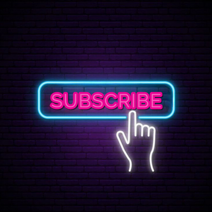 Copy of Black Neon Subscribe Instagram Post | PosterMyWall