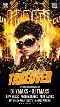 Black Ladies Night Event Facebook Story Template