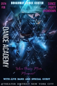Black Neon The Image Is A Dance Event Flyer For A Dance Party Shutdown  Pinterest Graphic template