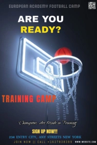 Black Neon This Image Is A Promotional Flyer For A Basketball Training Camp Pinterest Graphic template