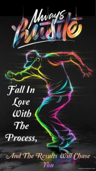 Black Neon This Image Is An Motivational Poster Or Digital Graphic With An Urban And Artistic Theme Instagram Story template