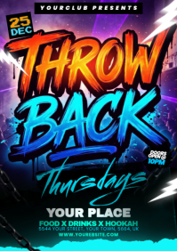 Preto Throwback Thursdays Event A5 Template